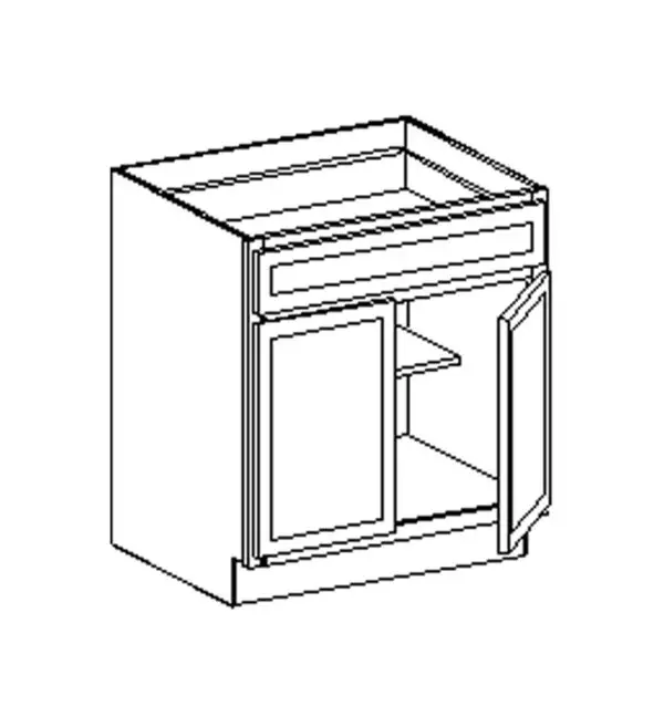 Base Cabinets 2 Door 1 Drawer